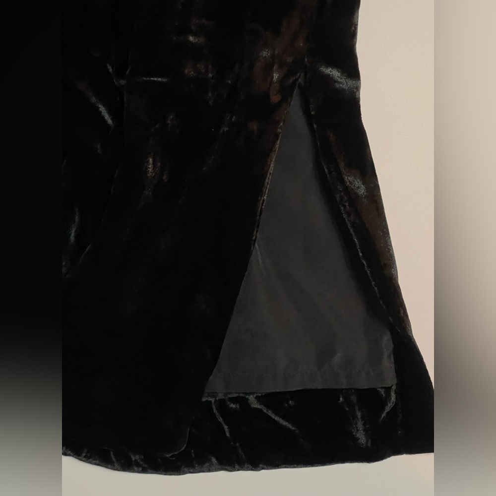 J. Crew Black Velvet Pencil Skirt NWT sz L - Picture 4 of 5